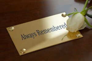 always remembered plaque